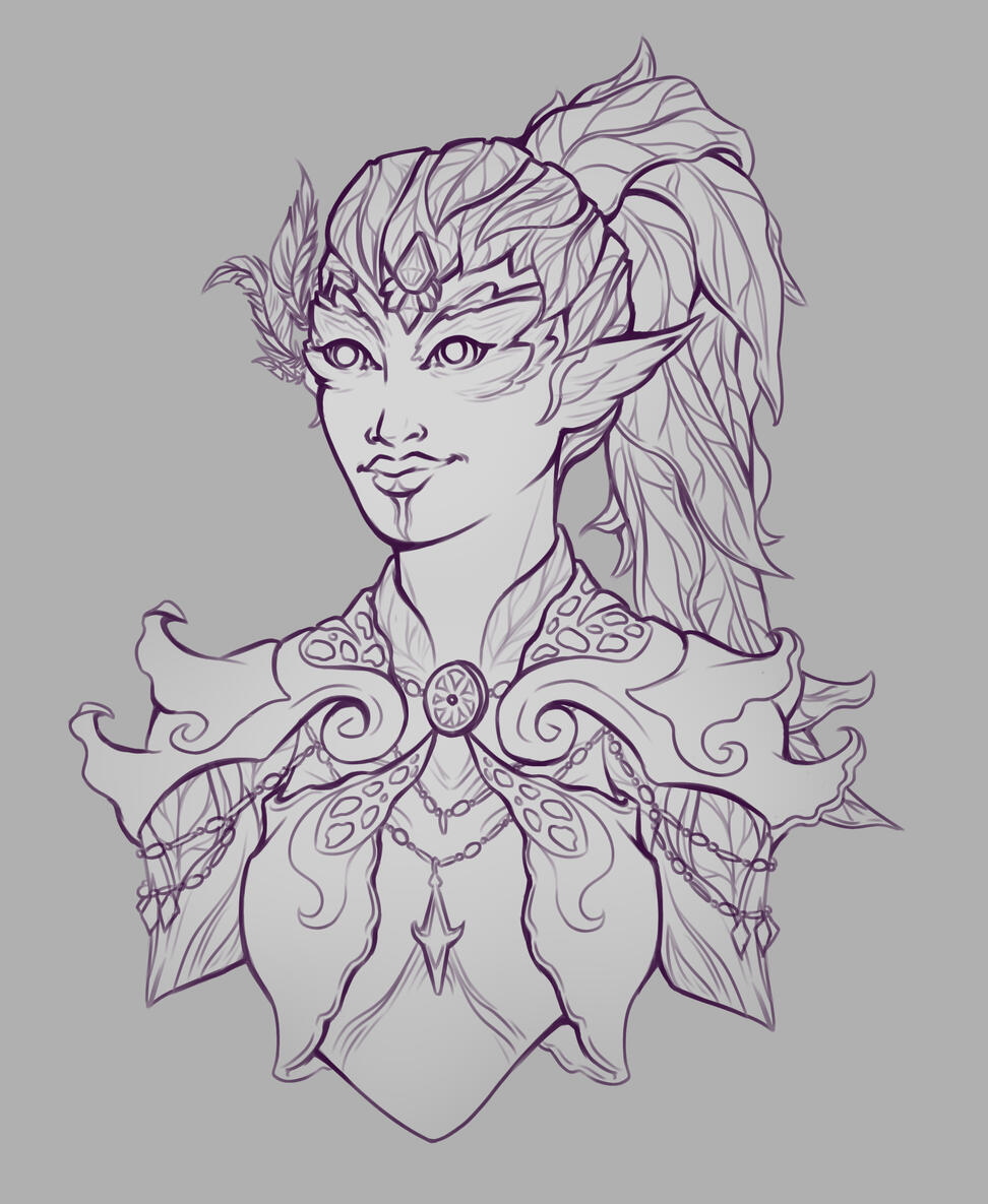 Character Portrait - Line Art