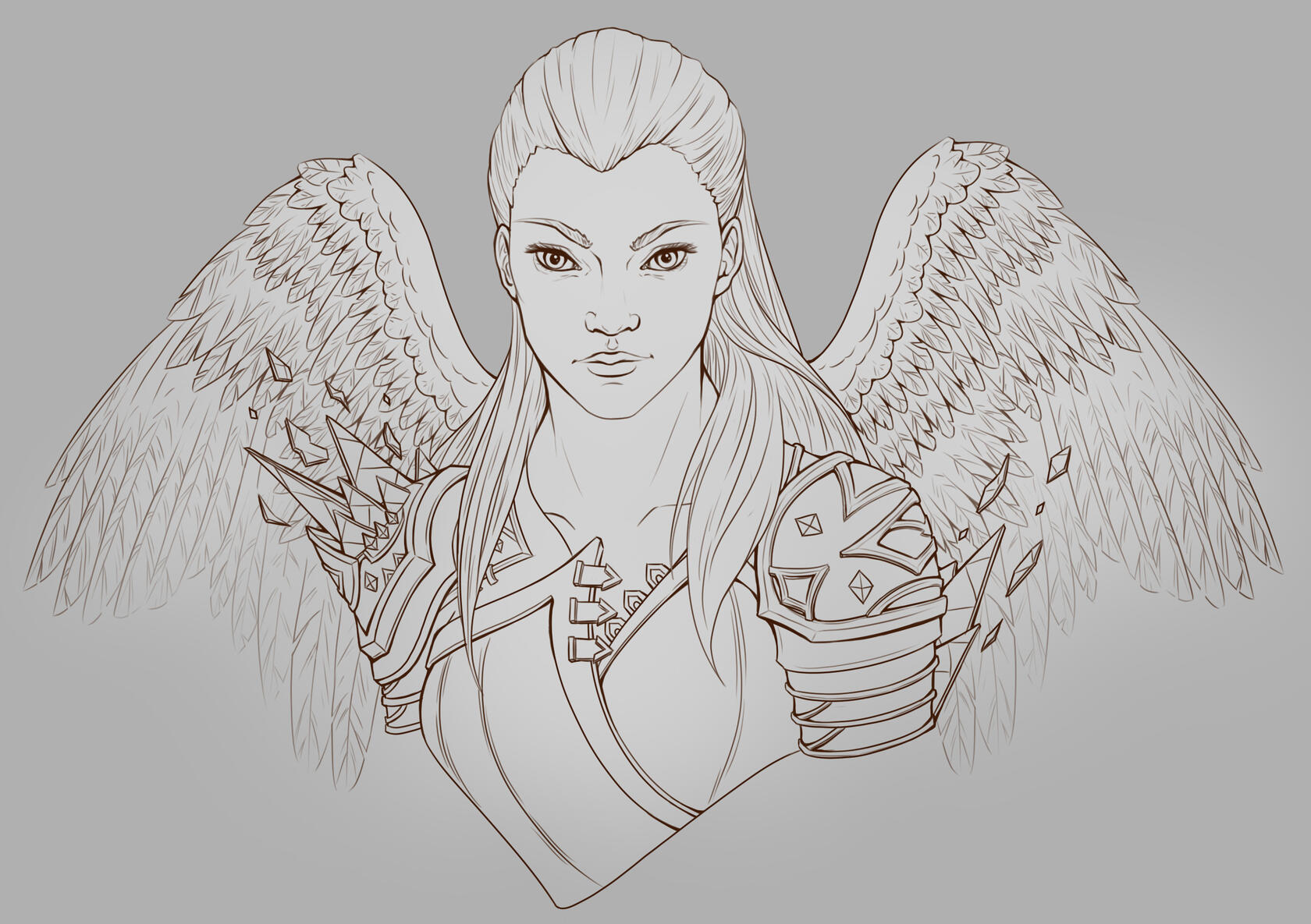 Character Portrait - Line Art